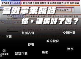 當戰爭來臨時 你準備好了嗎?