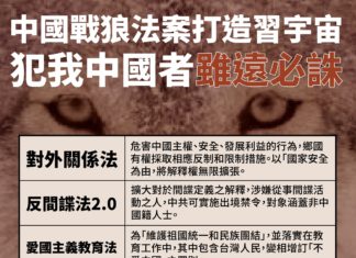 中國戰狼法案打造習宇宙,犯我中國者,雖遠必誅